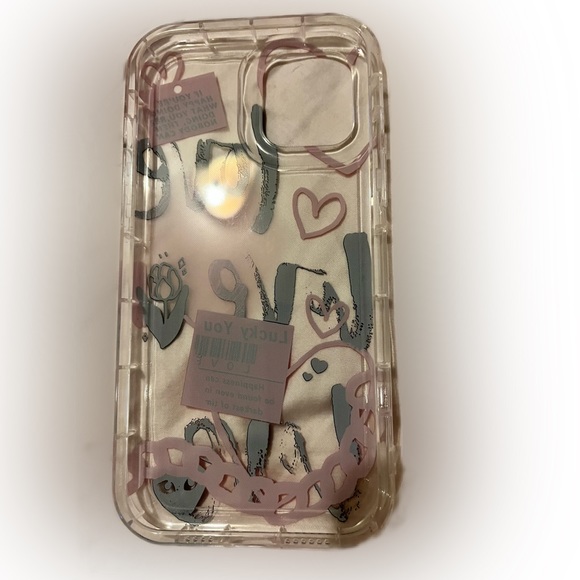 IPhone 12 ProMax Clear love Prints Protective Phone Case - Picture 4 of 10